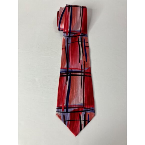 Jerry Garcia Space Containers Limited Edition Mens Silk Tie Red Blue Art - Picture 4 of 6